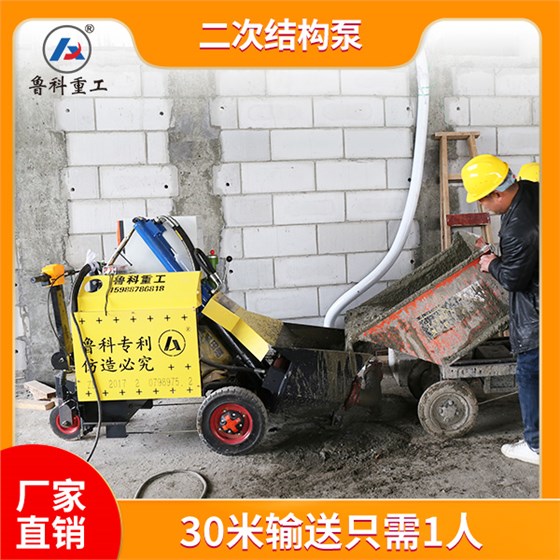 工程機械二次結(jié)構(gòu)輸送泵